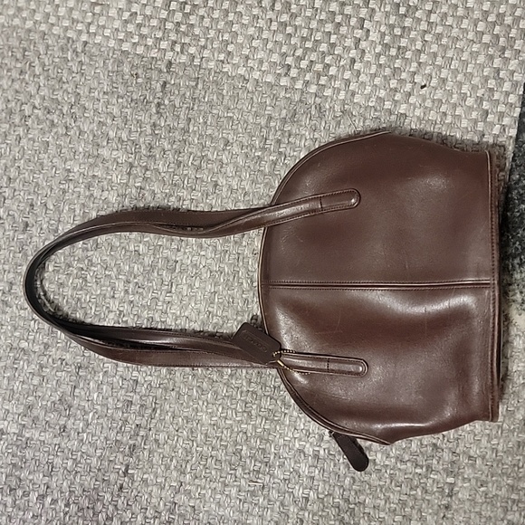 Vintage coach brown leather shoulder bag - Picture 1 of 8